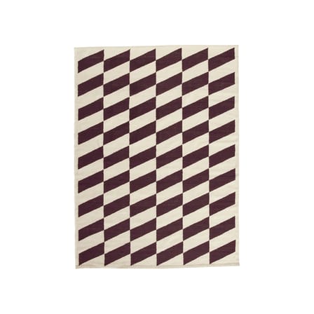 Tapis Shift tissu rouge / 170 x 240 cm - Kelim fait main - Hay