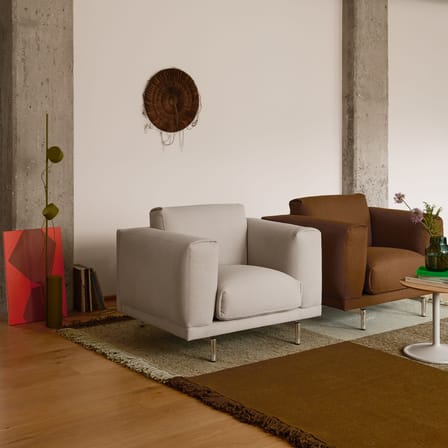 Tappeto Verso tessuto verde / 258 x 258 cm - Muuto