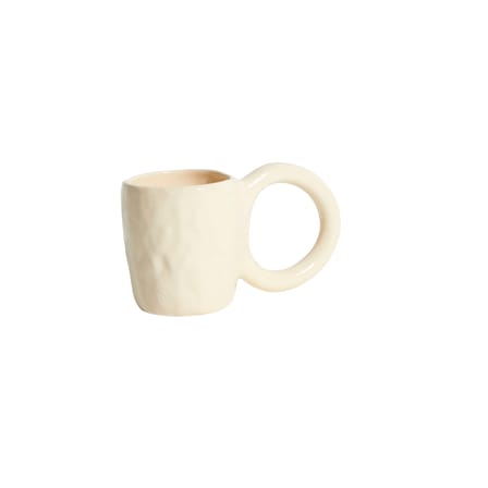 Tasse à café Donut Medium céramique beige / Ø 8 x H 9 cm - Petite Friture