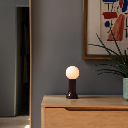 Tischleuchte Shore glas braun - TALA