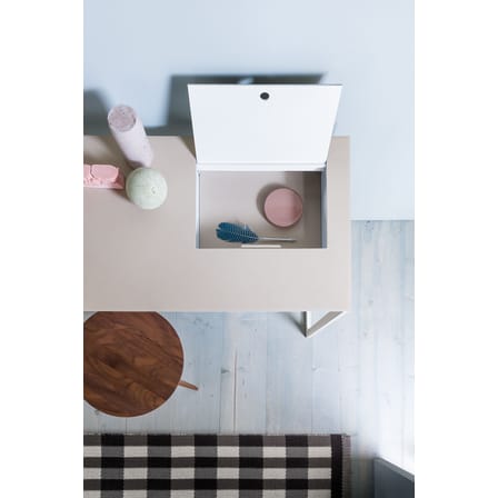 Bureau Calamo cuir blanc gris / Console - Cuir sellier - L 130 cm - Zanotta