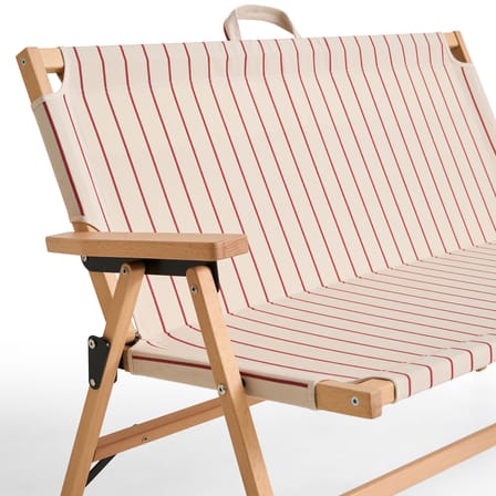 Canapé de jardin 2 places Outdoor Market tissu beige / L 117 cm - Jasper Morrison - Hay