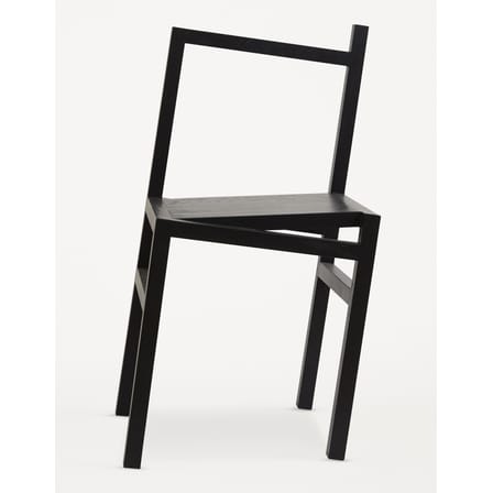 Chaise 9.5° bois noir / Illusion d'optique - Frama 