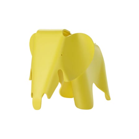 Décoration Eames Elephant plastique jaune / Small (1945) - L 39 cm / Polypropylène - Vitra