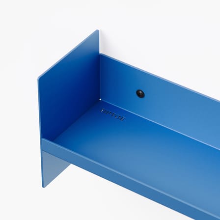 Étagère Pli Slim métal bleu / L 30 x P 10 cm - TIPTOE