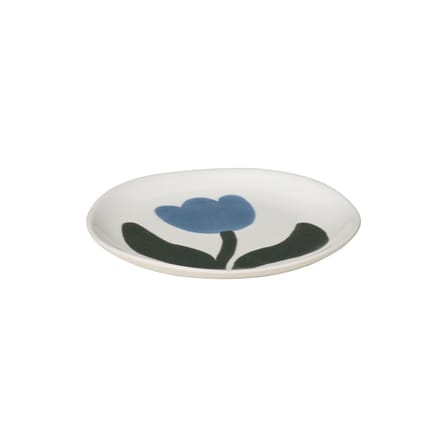Glasteller Dora keramik blau / Ø 15 cm - handbemalt - BROSTE COPENHAGEN