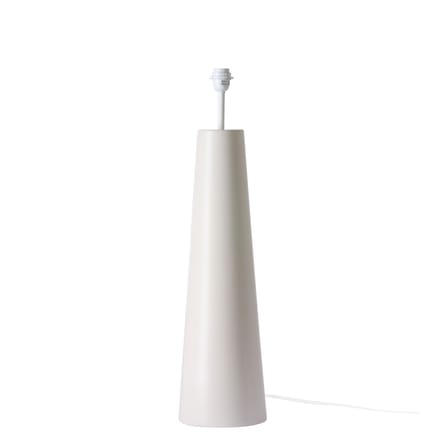 Lampadaire Cone céramique blanc / H 150 cm - Grès & lin - HK LIVING