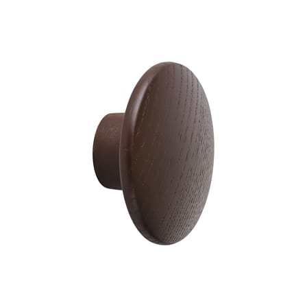 Patère The Dots Wood XS bois marron / Ø 6,5 cm - Muuto