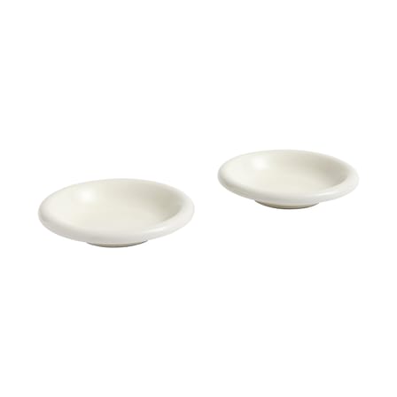 Piatto fondo Barro ceramica bianco / Ø 20 x H 4 cm - Set di 2 - Hay
