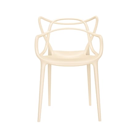 Stapelbarer Stuhl Masters plastikmaterial beige / Exklusivität in limitierter Auflage - Kartell