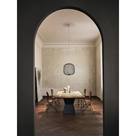 Suspension Spokes 2 Small métal gris noir / LED - Ø  52 x H 52 cm - Foscarini