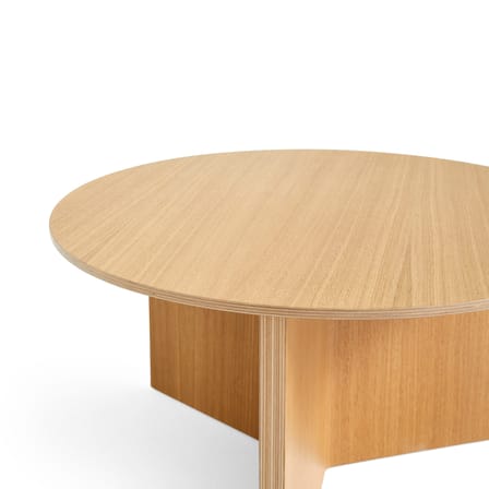 Table basse Slit Wood bois naturel / XL - Ø 65 x H 35,5 cm / Bois - Hay