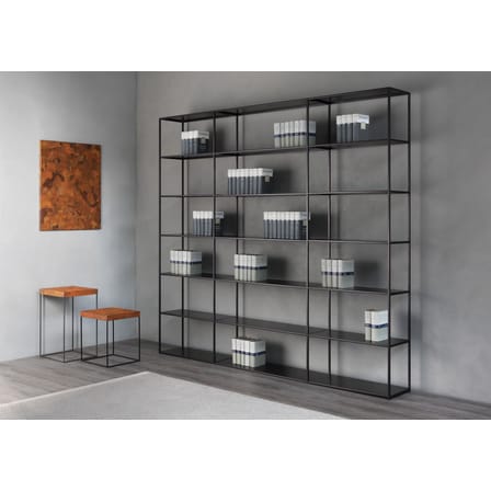 Table d'appoint Slim Up métal noir / 41 x 41 x H 46 cm - Zeus