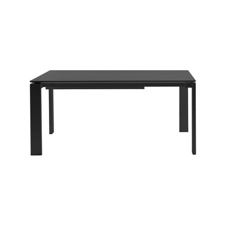 Table à rallonge Four noir / L 160 à 260 cm - Stratifié soft-touch - Kartell