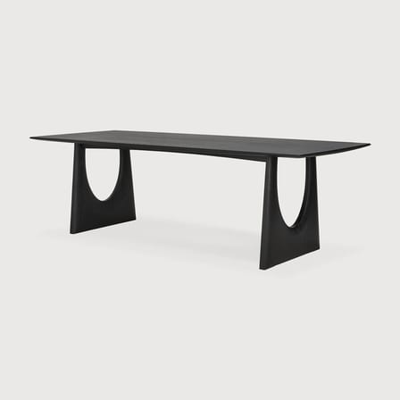 Table rectangulaire Geometric bois noir / 250 x 100 cm - 10 personnes - Ethnicraft