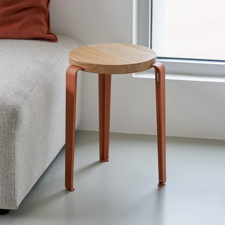 Tabouret empilable Lou / H 45 cm - Chêne éco-certifié - TIPTOE