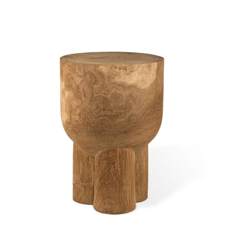 Table d'appoint Pile bois naturel / Table d'appoint - sculpté main - Pols Potten