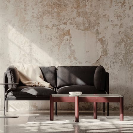 Tavolino Kob vetro rosso / 105 x 55 x H 40,5 cm - NOO.MA