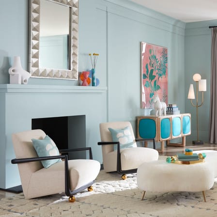 Vase Mustique Cylinder bleu / Acrylique - Jonathan Adler