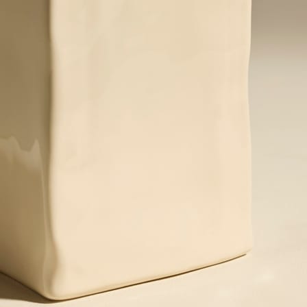 Vase Nomad céramique beige / 10 x 12 x H 18 cm - Maison Sarah Lavoine