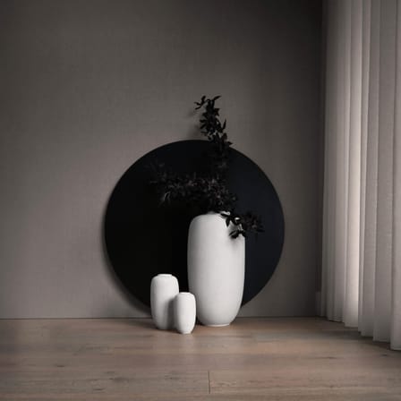 Vase Sunao Slim Petit céramique blanc / Ø 12 x H 22 cm - 101 COPENHAGEN