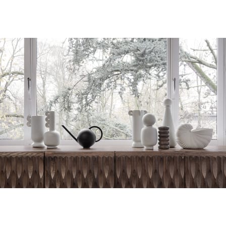 Vaso Shell ceramica bianco / L 31 x H 21 cm - Ferm Living