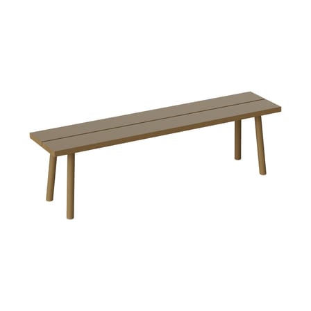 Banc Fred's métal marron / L 160 cm - 3 places - Fatboy