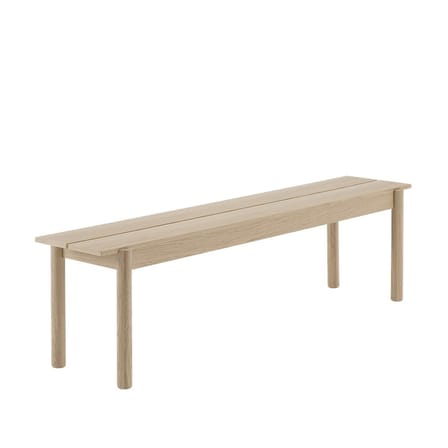 Linear WOOD Bench natural wood / L 170 cm - Muuto