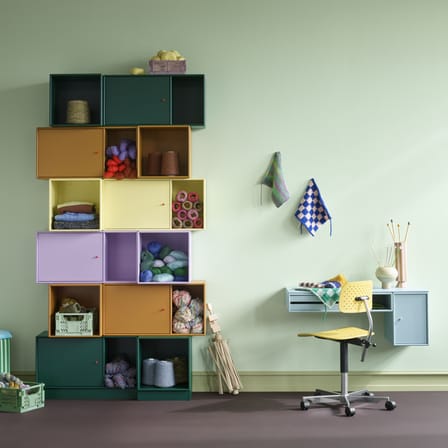 Bureau mural Bureau bois vert / L 93.8 x Prof. 38 cm - MONTANA