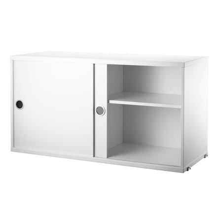 Caisson / 2 portes coulissantes - L 78 x P 30 x H 42 cm - String Furniture
