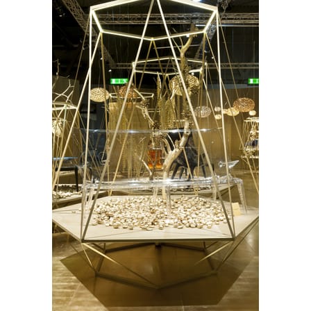 Canapé de jardin 3 places Uncle Jack plastique transparent / L 190 cm - Philippe Starck, 2014 - Kartell