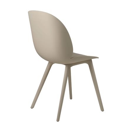 Chaise Beetle OUTDOOR plastique beige - Gubi