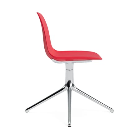 Chaise pivotante Form 4L plastique rouge - Normann Copenhagen