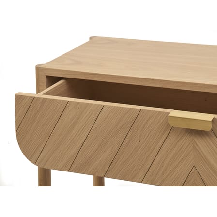 Console Marius bois naturel / Avec tiroir - L 100 cm - Hartô