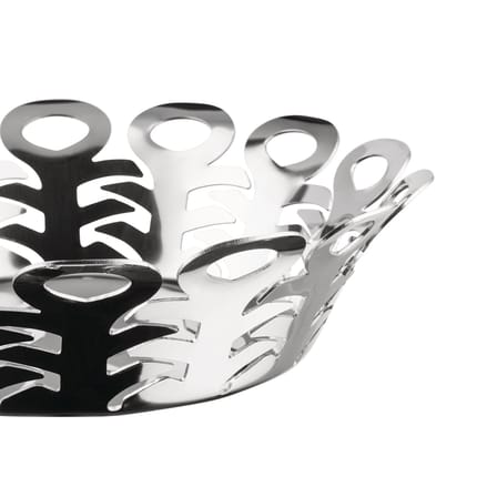Corbeille Vimini métal argent Small / Ø 22 cm - Alessi