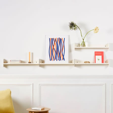 Étagère Pli Slim métal blanc / L 60 x P 10 cm - TIPTOE
