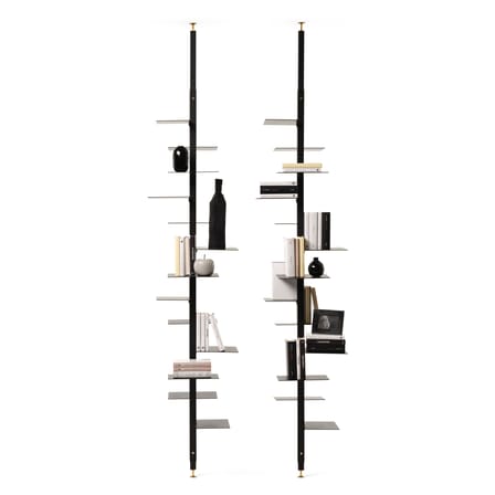 Etagère rotative Adélaide Metal métal noir / Pivotante - Pour plafond de 230 à 253 cm - Mogg