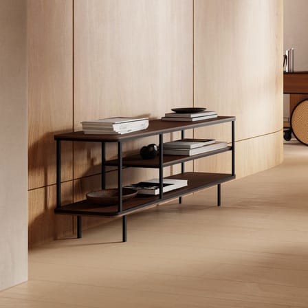 Étagère Strat Small bois naturel / Buffet - L 130 x P 42 x H 60,5 cm - KANN DESIGN