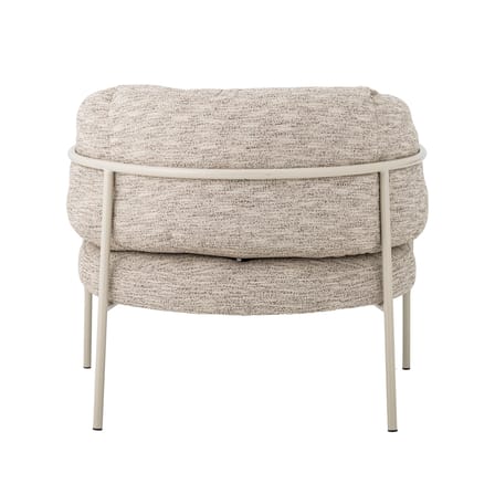 Fauteuil rembourré Karel tissu gris - Bloomingville