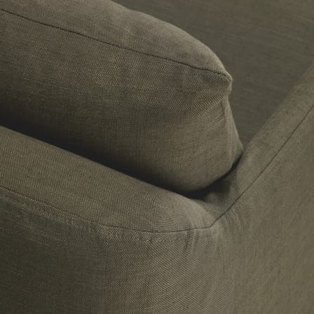 Fauteuil rembourré Weave tissu vert - Ethnicraft