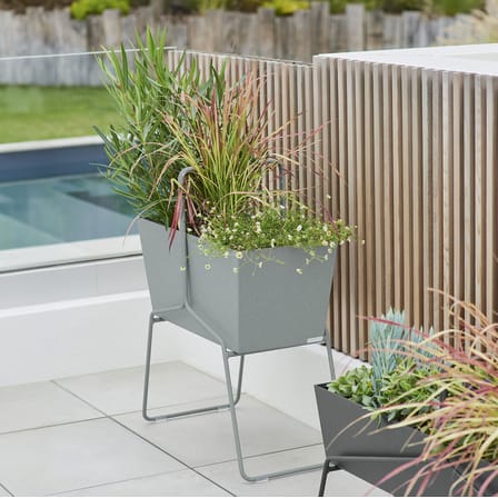 Jardinière Basket métal vert haute / L 70 x H 84 cm - Fermob