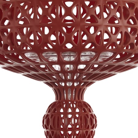 Lampe à poser Mini Kabuki LED plastique rouge / H 70 cm - Kartell