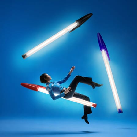Lampe Bic Lamp bleu / LED - H 178 cm - Seletti