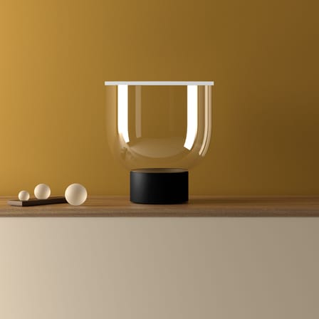 Lampe de table Grammoluce LED / Lumière interactive évolutive - H 46 cm - Martinelli Luce