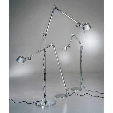 Lampadaire Tolomeo métal / H 167 cm - Orientable - Artemide
