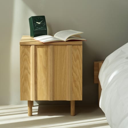 Nachttisch Rib holz natur / 1 Tür - Normann Copenhagen