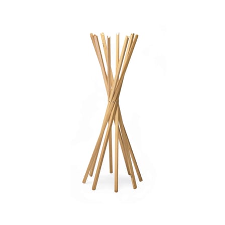 Portemanteau sur pied Sciangai bois naturel , 1973 / Pliant - Zanotta