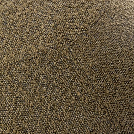Pouf Bouclette Regular vert / Ergonomique - Ø 55 cm / Laine bouclette - BLOON PARIS