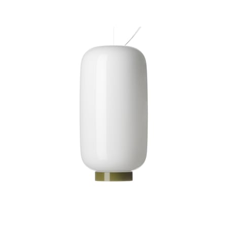Suspension Chouchin  Reverse n°2 verre blanc vert / Ø 22 cm x H 43 cm - Foscarini
