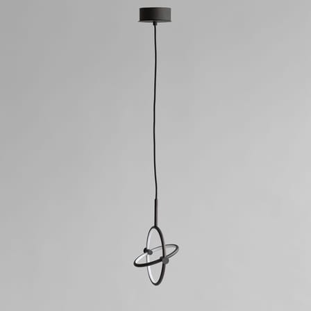 Suspension Maru Mini LED métal noir / Anneaux modulables - Ø 23 cm - 101 COPENHAGEN